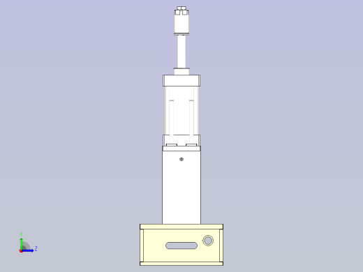 铆弹片治具3D模型左视缩略图