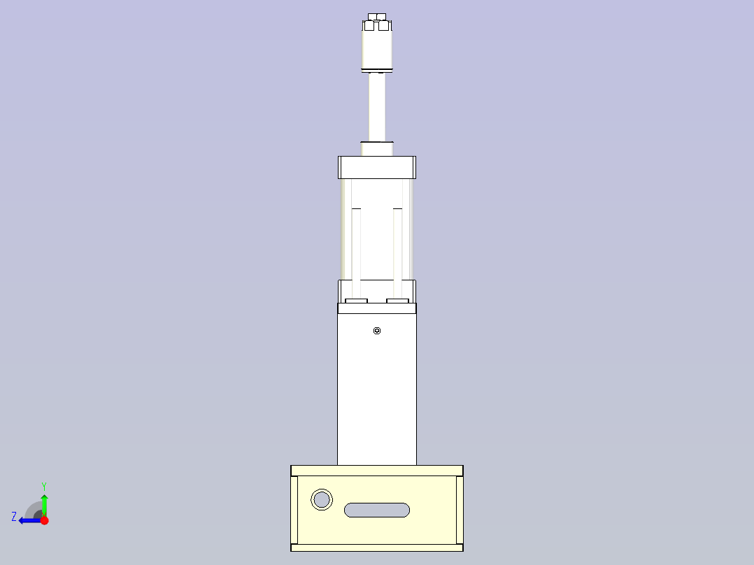 铆弹片治具3D模型右视图