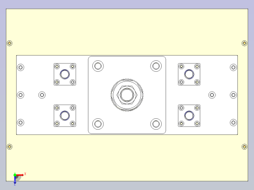 铆弹片治具3D模型俯视缩略图