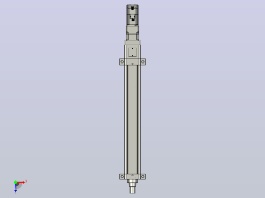 轻载电动缸TPA-ESR100-3210C-L600-M-LB-W-P75-JX-C3俯视缩略图