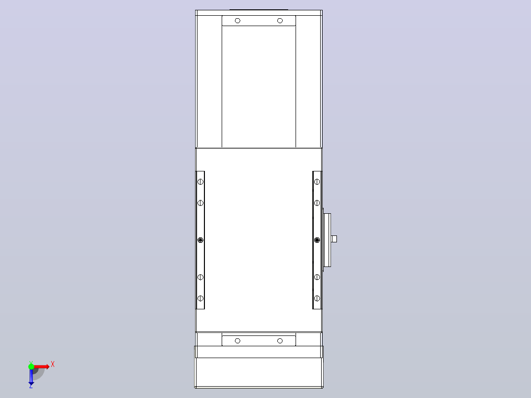滚珠丝杠直线轴带导轨全封闭TPA-HCR-120D-1610C-L100-MP-Y-P40-N3俯视图