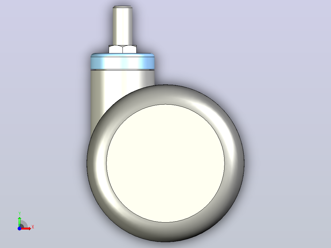医院病床轮组TA-04ATP-281医用脚轮前视图