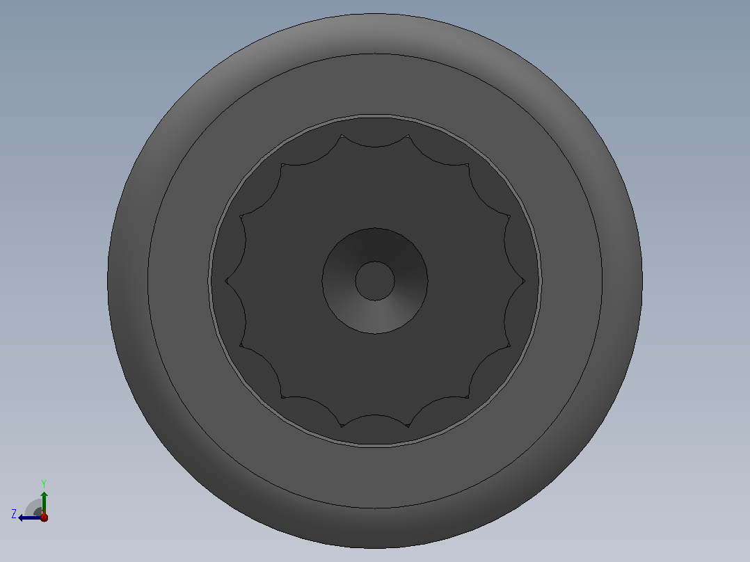 多套GBT290滚针轴承3D模型Solidworks设计右视图