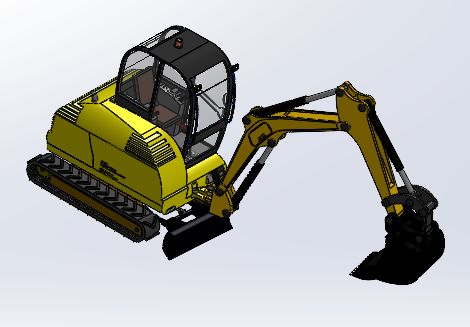 挖掘机模型缩略图