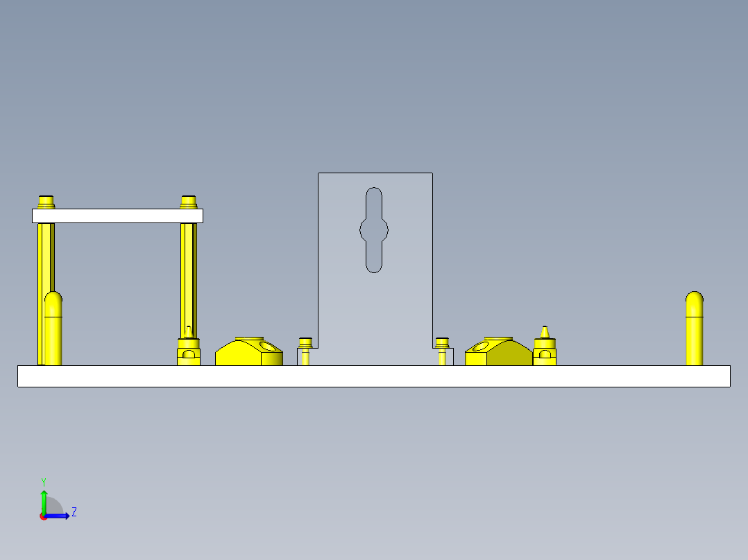 孔测定销检具左视图