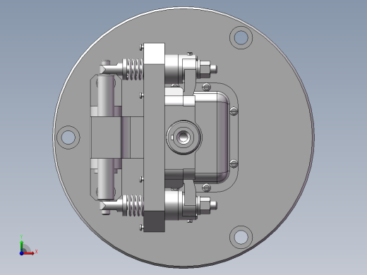 数控车床液压夹具前视缩略图