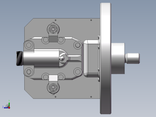 数控车床液压夹具右视缩略图