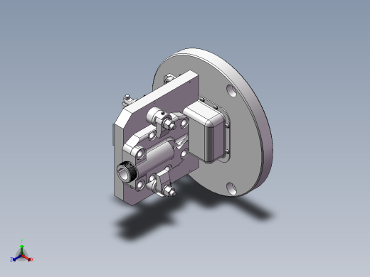 数控车床液压夹具正等轴测缩略图