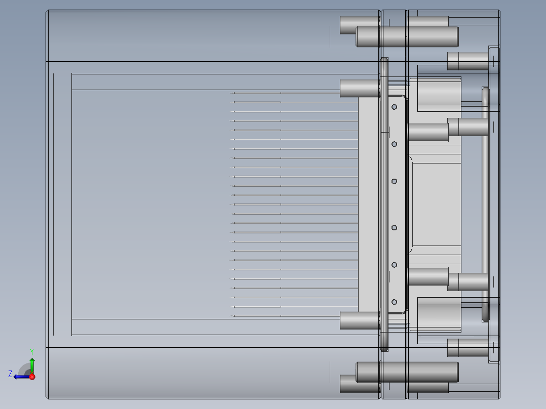 新开发电镀治具 3D模型sw2016可编辑右视图