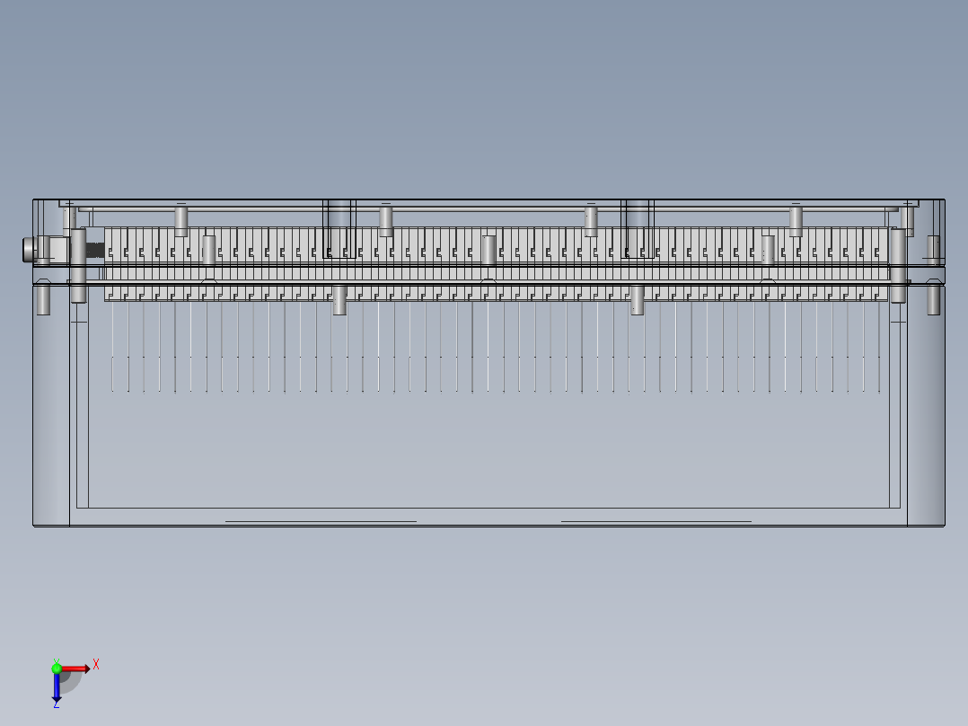 新开发电镀治具 3D模型sw2016可编辑俯视图