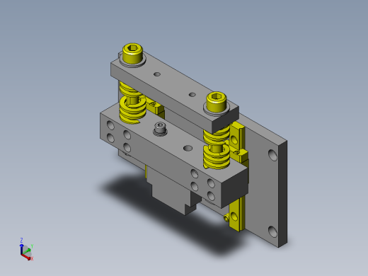 薄膜压接夹具1正等轴测缩略图