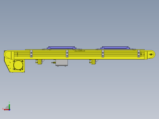 托盘传送定位与挡块机构后视缩略图