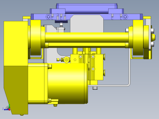 托盘传送定位与挡块机构右视缩略图