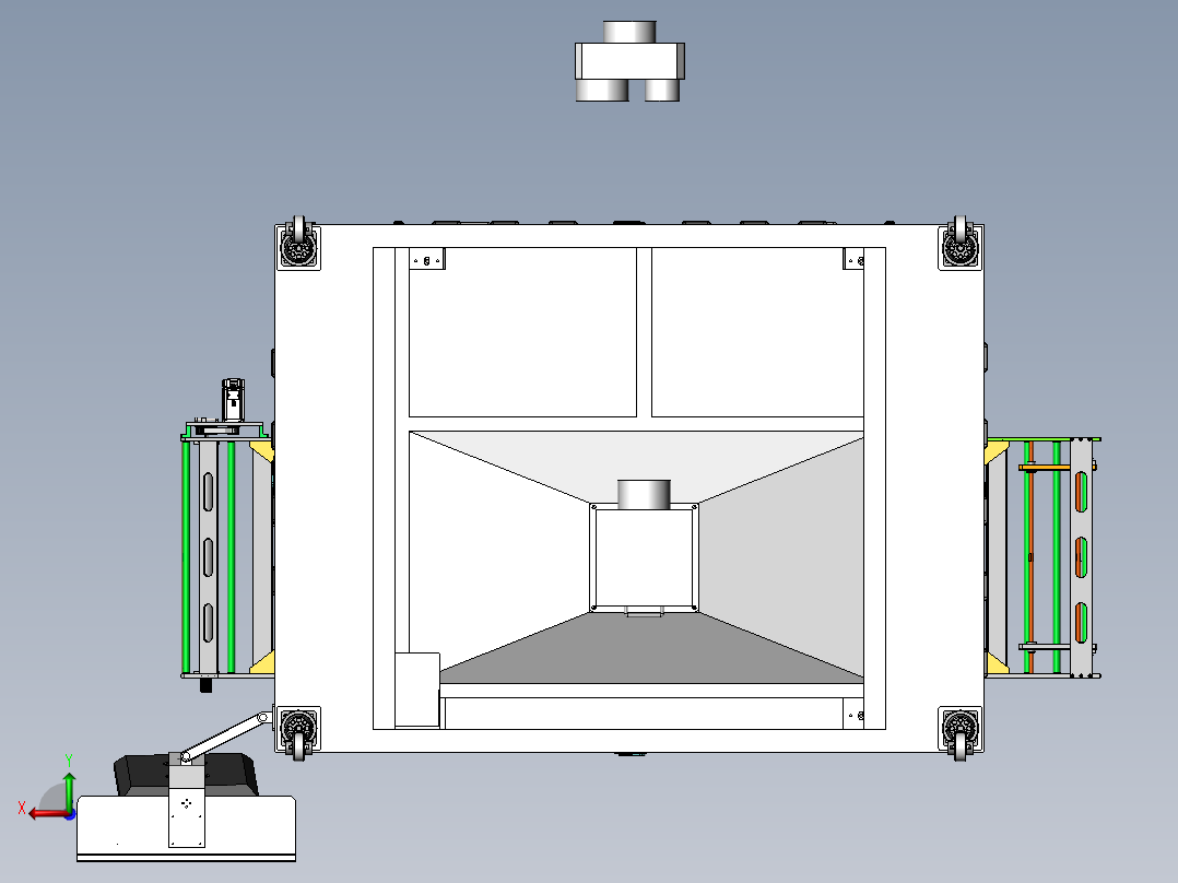 激光切割机JD1206后视图