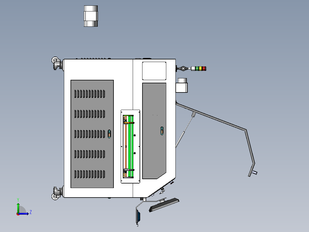 激光切割机JD1206左视图