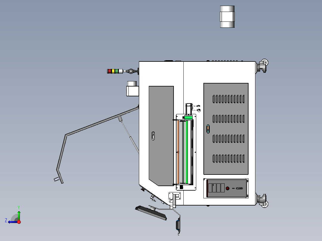 激光切割机JD1206右视图