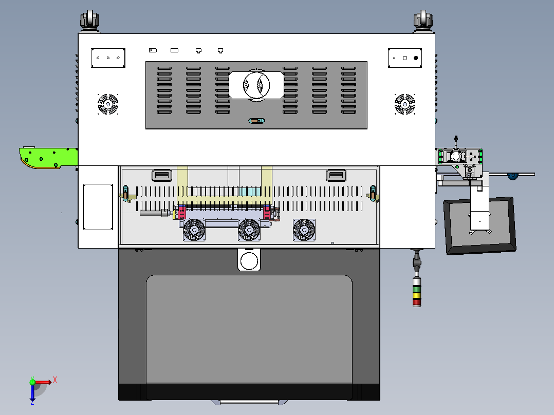 激光切割机JD1206俯视图
