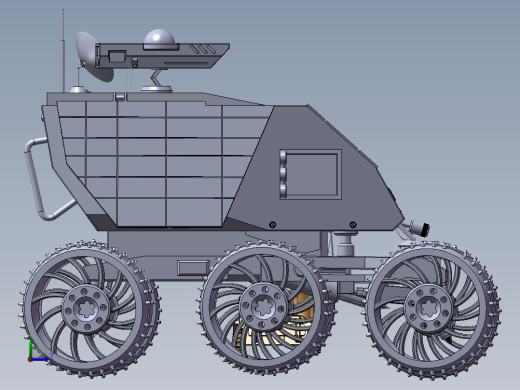 月球车”零部件设计及装配左视缩略图