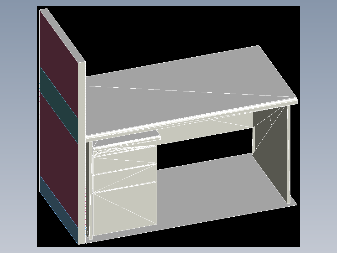 室内家具及植物的维模型十二-B075