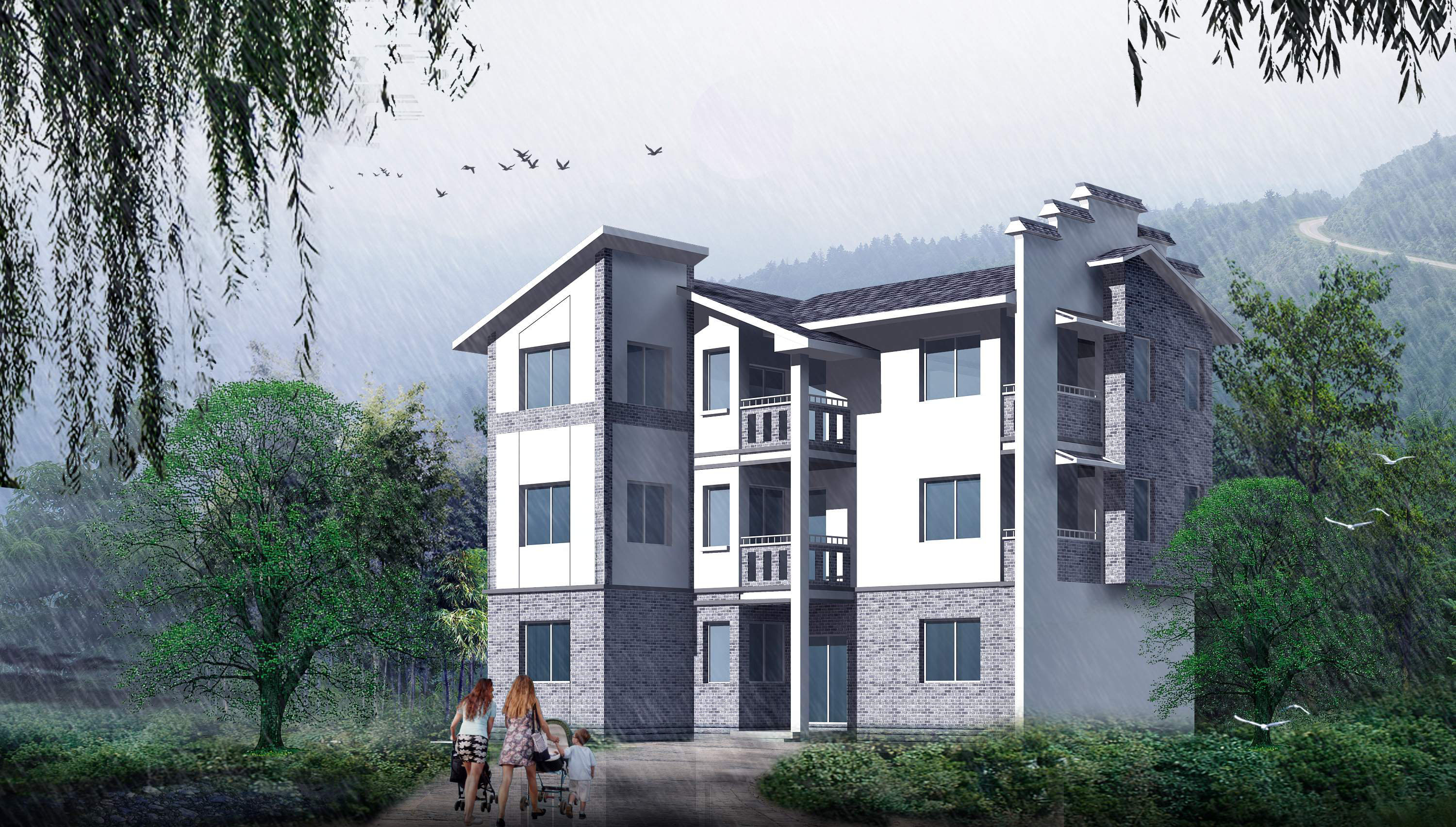 11套新农村住宅建筑设计方案图纸（含设计说明）