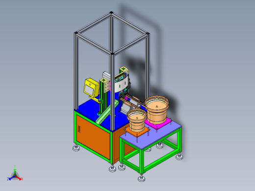 焊片密封圈装配机总装图