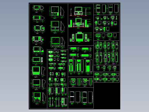室内装修图块-电器