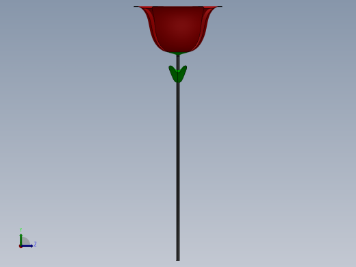 玫瑰花2左视缩略图