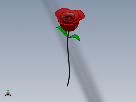 玫瑰花2正等轴测缩略图