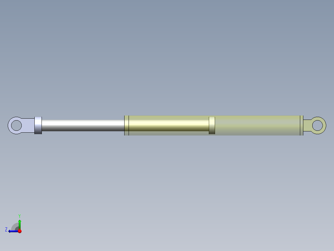 挖掘机机械臂右视图
