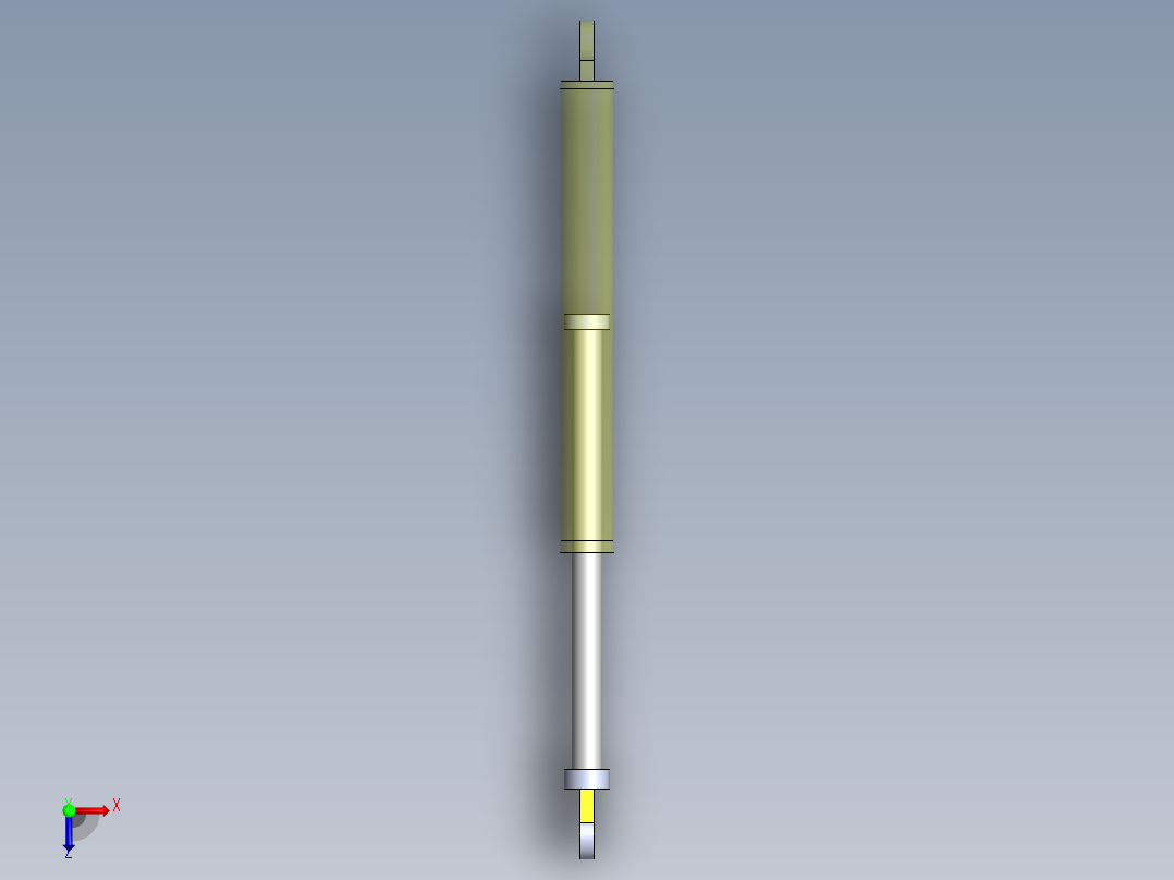 挖掘机机械臂俯视图