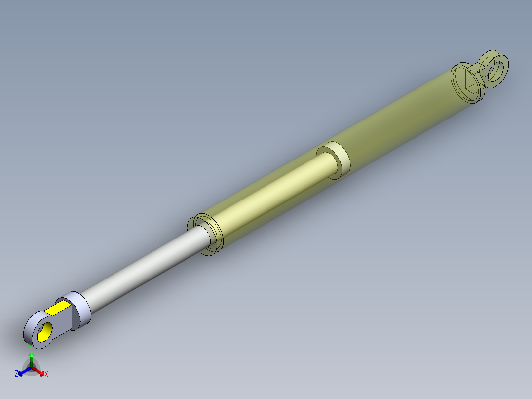 挖掘机机械臂正等轴测图