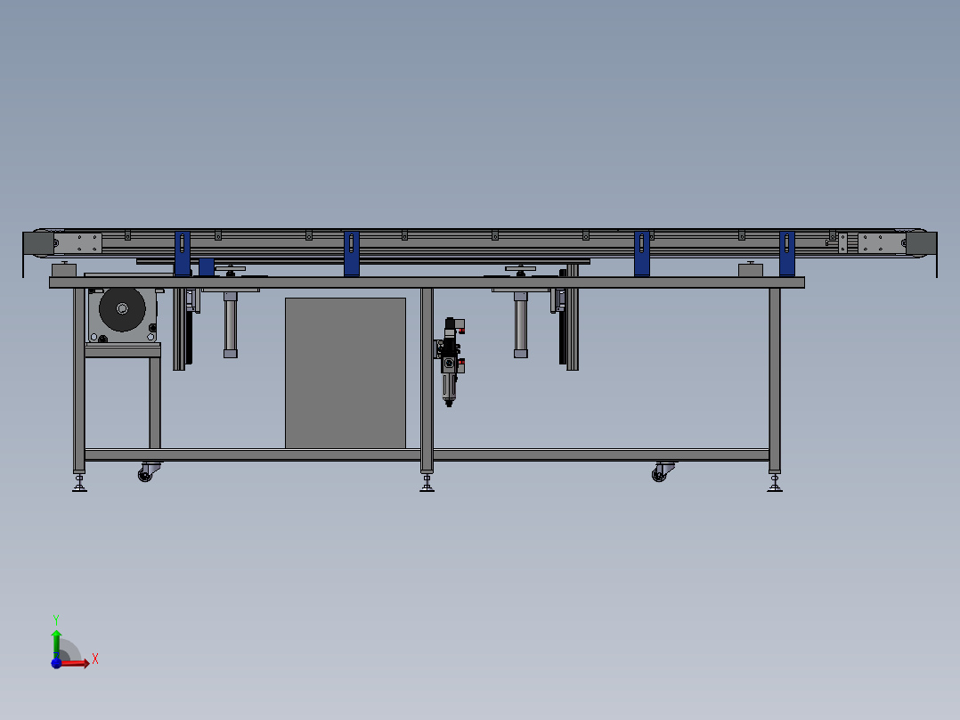 B5_同步带及顶升机构（）前视图
