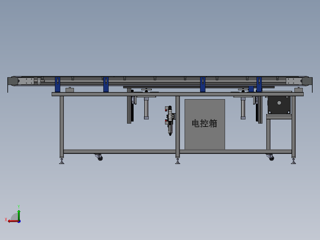 B5_同步带及顶升机构（）后视图