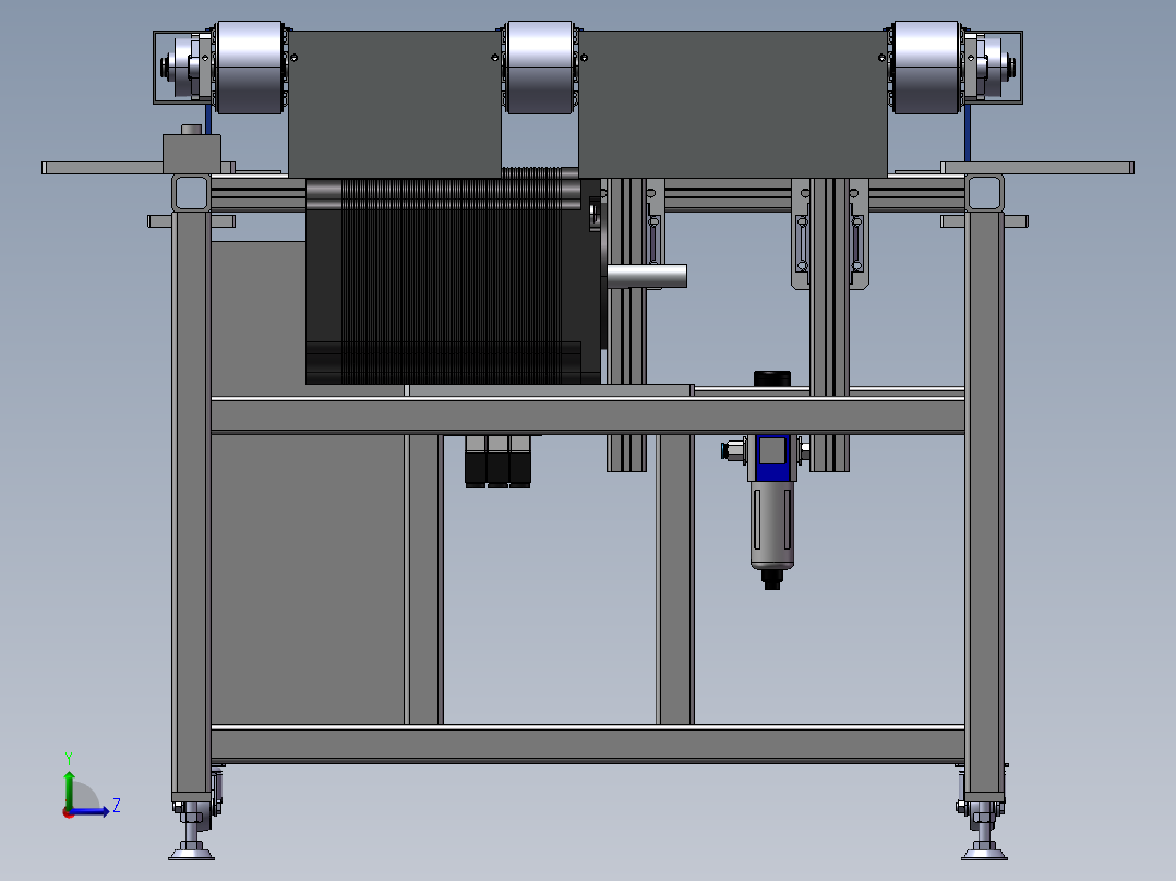 B5_同步带及顶升机构（）左视图