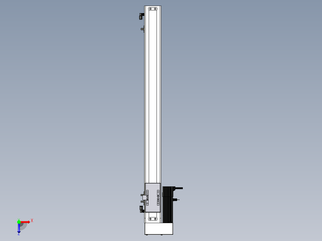 Toyo东佑达直线模组-ECH6-650-BL+煞車俯视图