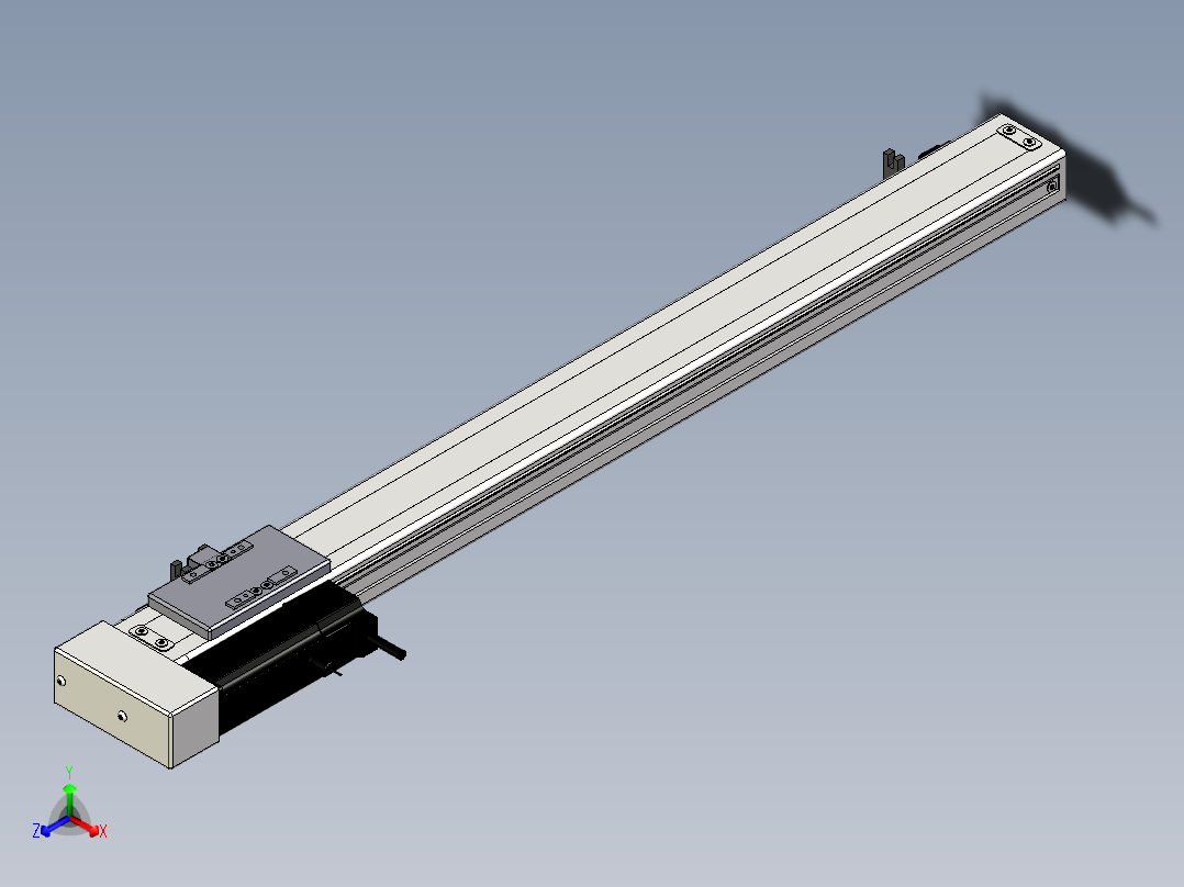 Toyo东佑达直线模组-ECH6-650-BL+煞車正等轴测图
