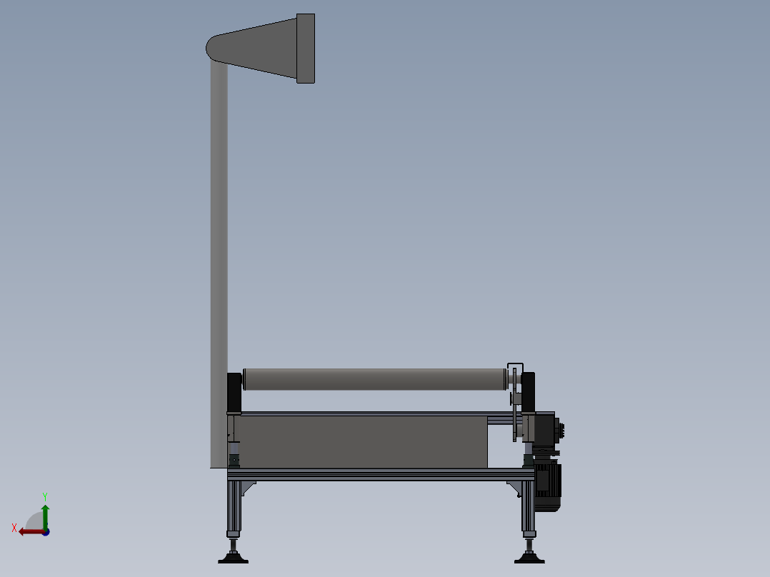 动力称重线后视图