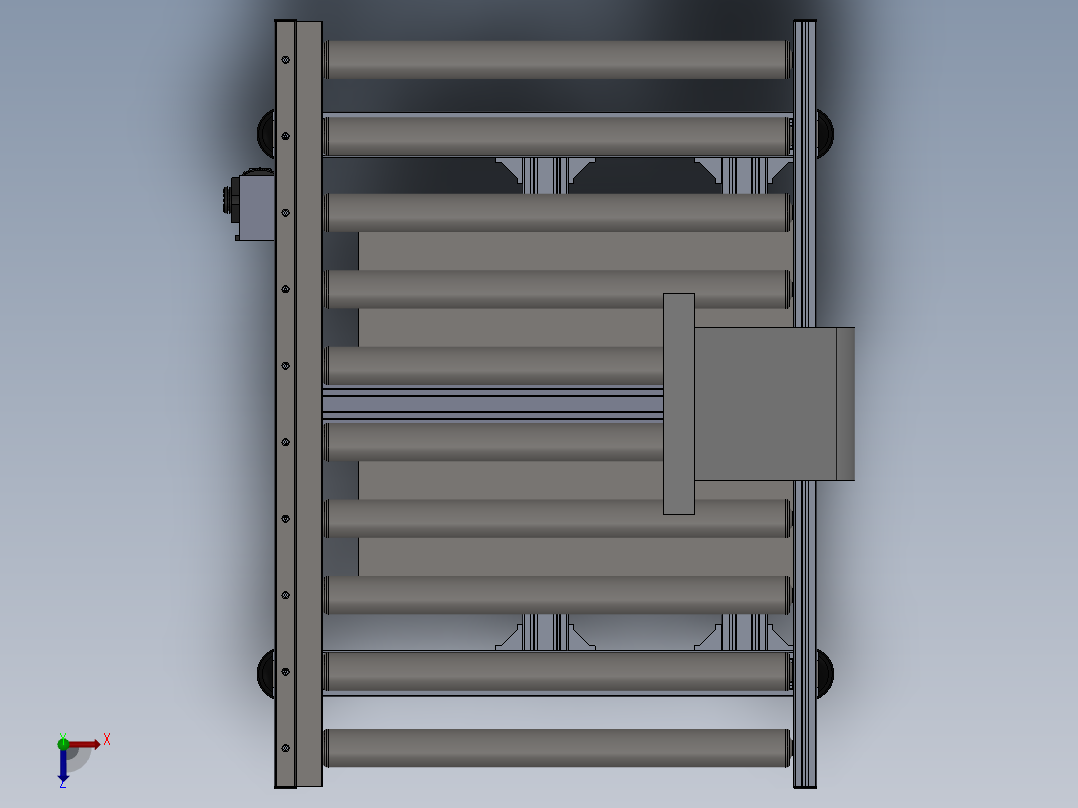 动力称重线俯视图