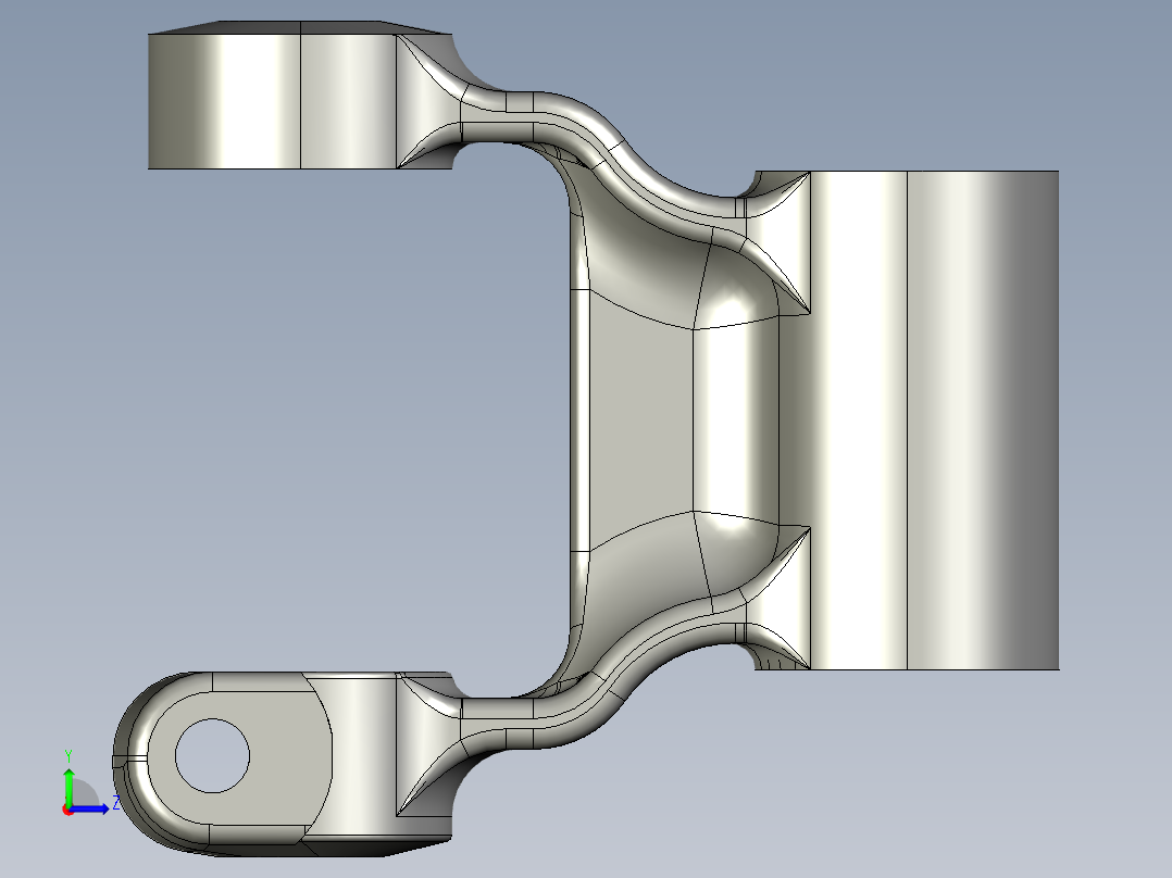 朱梅勒悬挂式公共汽车左视图