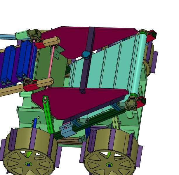 挖掘月球土壤的月球卡车