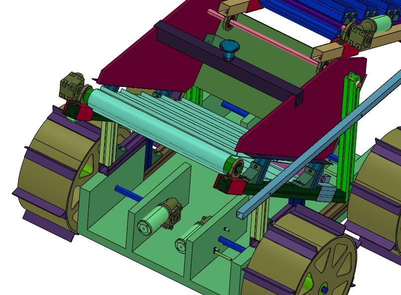 挖掘月球土壤的月球卡车
