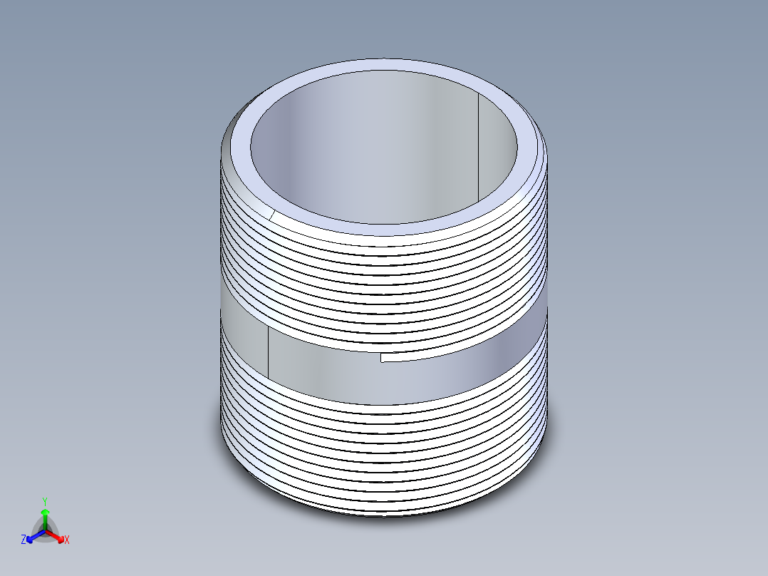 聚氯乙烯配件33-Sch80_Nipple_MPTxMPT_861-252_2in x 2.5in主视图