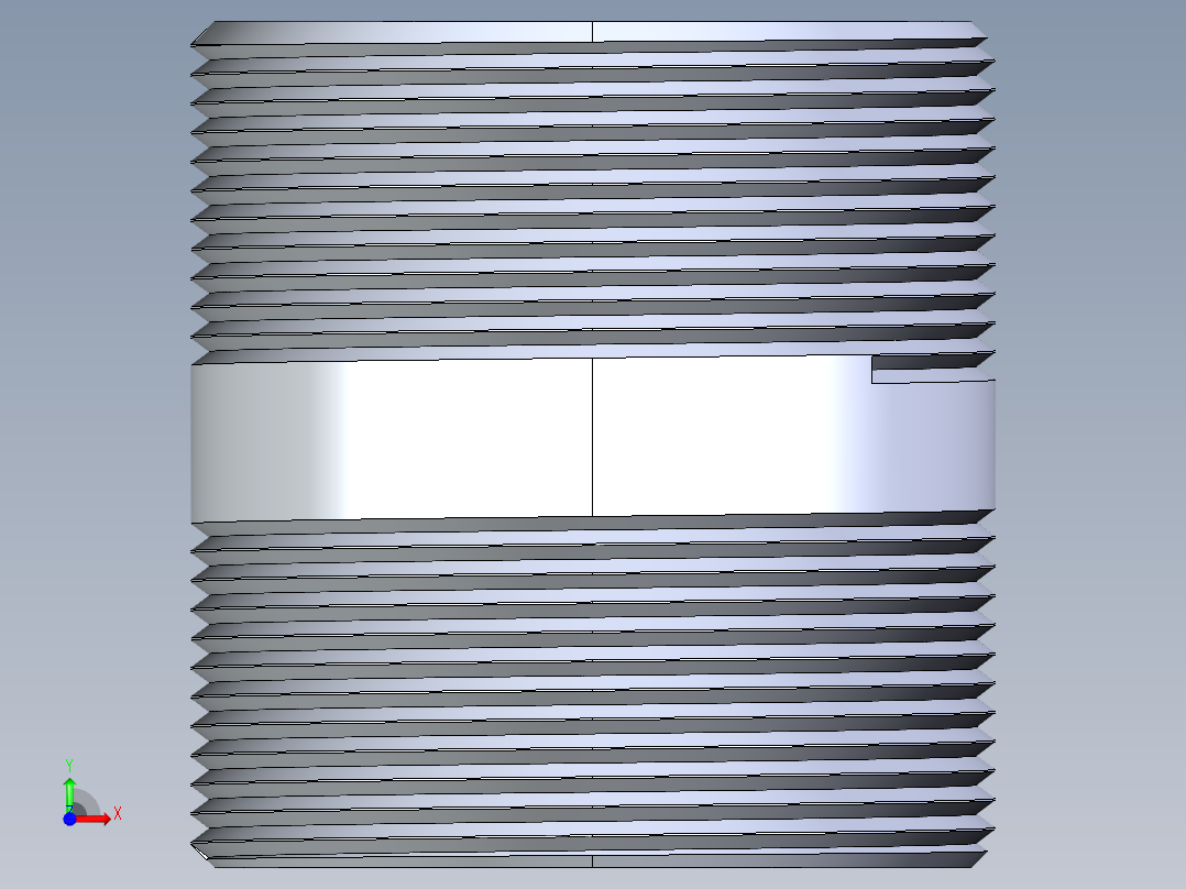 聚氯乙烯配件33-Sch80_Nipple_MPTxMPT_861-252_2in x 2.5in前视图