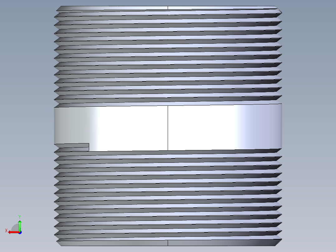 聚氯乙烯配件33-Sch80_Nipple_MPTxMPT_861-252_2in x 2.5in后视图