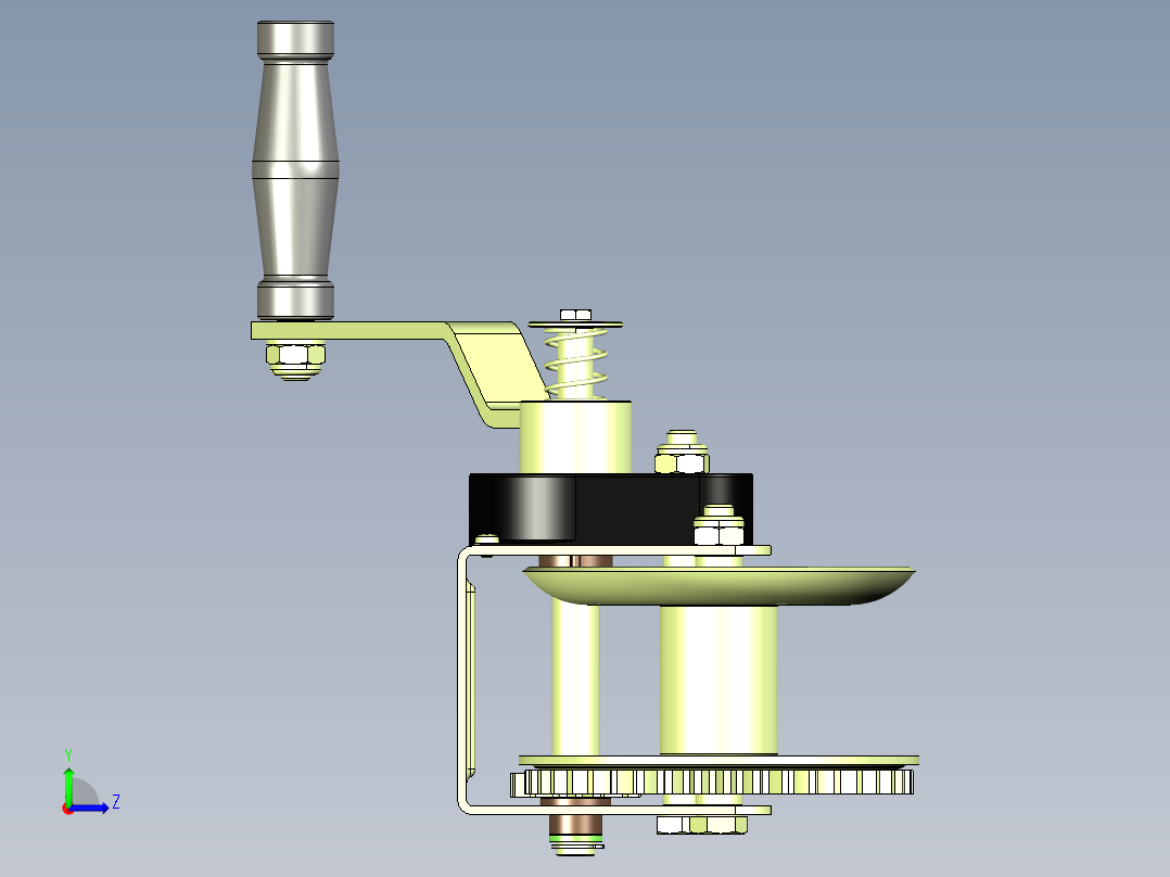 绞车 卷扬机 (37)左视图