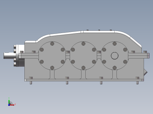 齿轮减速箱前视缩略图