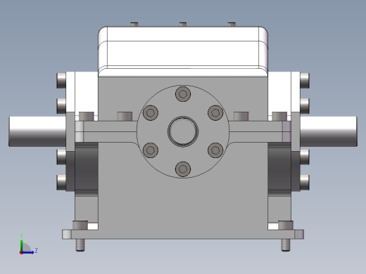 齿轮减速箱左视缩略图