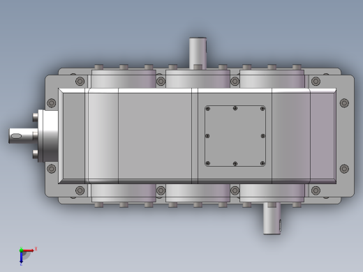 齿轮减速箱俯视缩略图