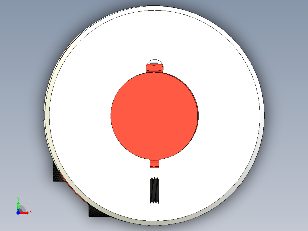 5mm 至 5mm 弹性联轴器前视图