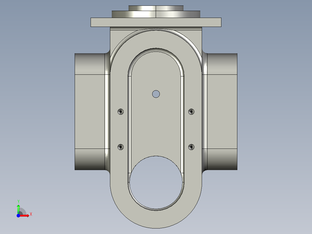阀体底座机械加工工艺规程及工艺装备夹具设计【含CAD图和全套卡片】前视图